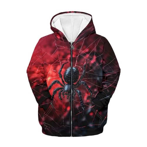 HUIACONG Kids Boys Zip Up Hoodie for Children Girls Sweatshirts