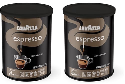 Image of Lavazza Caffe Espresso Ground Coffee Blend, Medium Roast, 8 oz (Pack of 2)