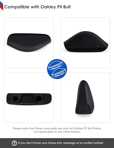 Image of BLAZERBUCK Replacement Nose Pads Piece for Oakley Pit Bull OO9127 / Pit Bull Asian Fit OO9161 Sunglasses