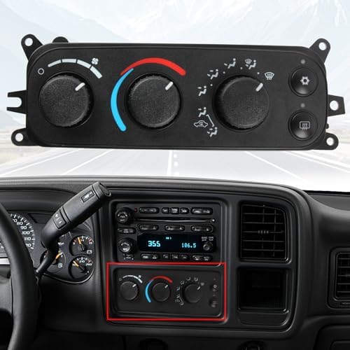 599-212 HVAC A/C Heater Control Module, Climate Control Module Panel Switch Fit for Dodge Ram 1500/2500/3500 2002-2005 for Dodge Dakota 2001-2004, Replace# 55055905AA 55055905AD 55056246AA
