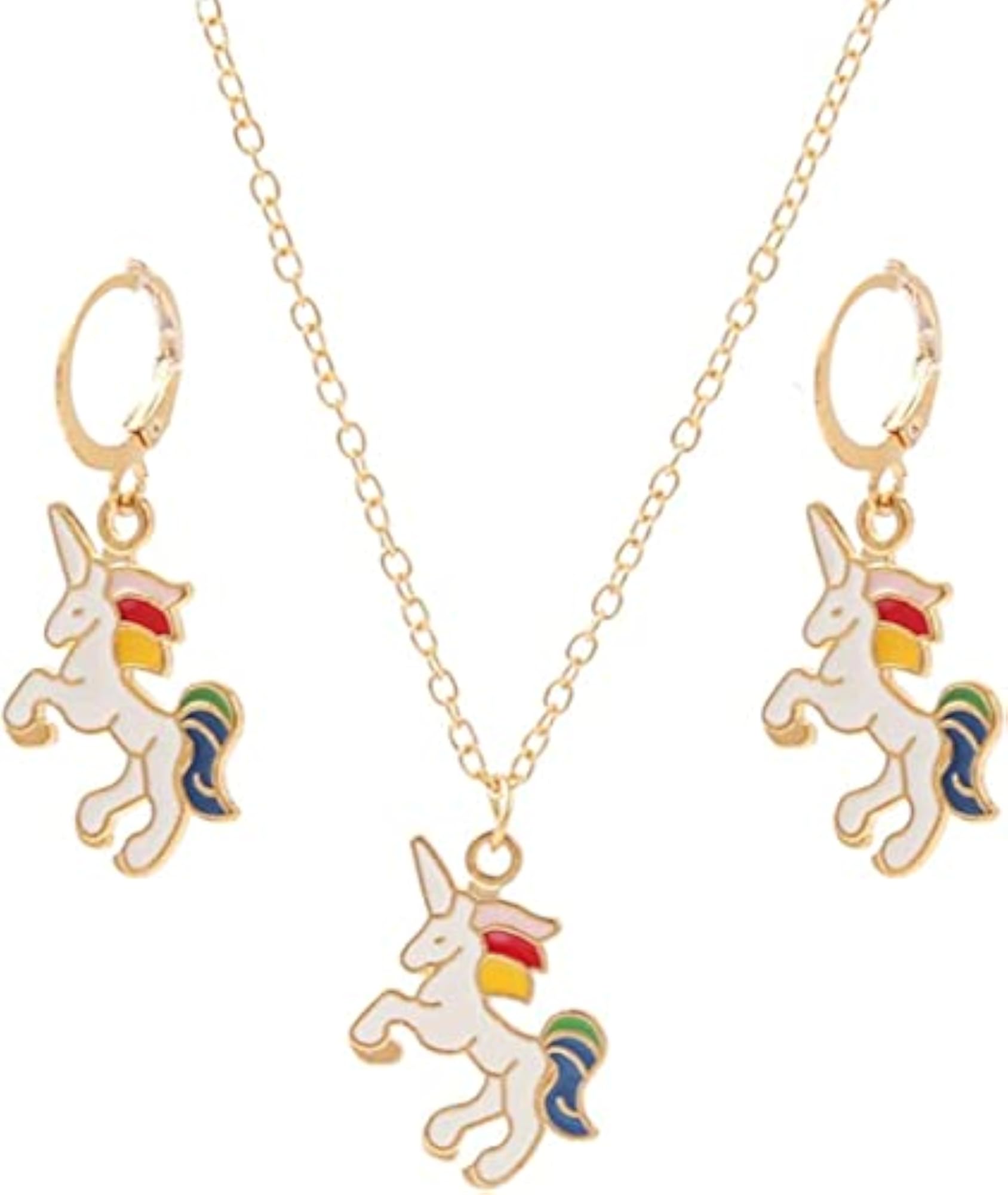 Kids' Unicorn Chain Pendant Locket Set