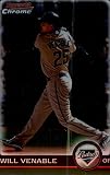 2010 Bowman Chrome Baseball #2 Will Venable San Diego Padres