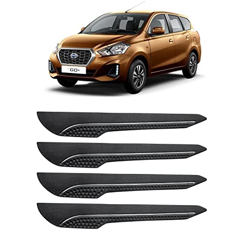 Image of AOSIS-Car Bumper Protector /Bumper Guard for Dutsan Go with Single Chrome Stripe (4-Pcs)