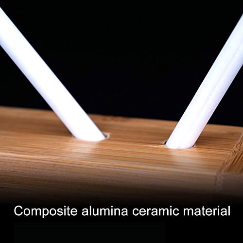 Ceramic Knife Sharpener, Professional Knife Sharpening Honer/Stick, 4-Rod Ceramic Crock Stick Turn Box Sharpener Kitchen Whetstone Sharpening Tool #1 #TOP3
