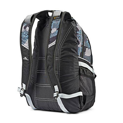 Image of High Sierra Loop Backpack, Travel, or Work Bookbag with tablet sleeve, One Size, GraffitiBlackAsh.