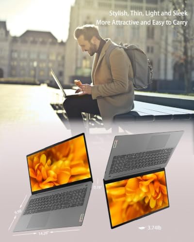 Image of Lenovo Ideapad 3i 15.6 inch Full HD (1920 x 1080) Touch Laptop, Intel Quad Processor, 20GB RAM & 512GB SSD Storage, Intel Iris X Graphics, Bluetooth, Backlit Keyboard, Finger Reader, Win11, Arctic Grey