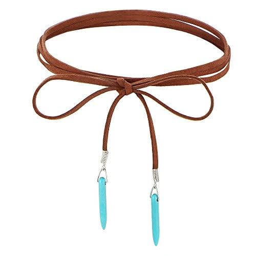 fxmimior-Bohemian-Long-Choker-with-Turquoise-Pendant-Sexy-Rock-Handmade-Vintage-Necklace-Women-Accessories-brown