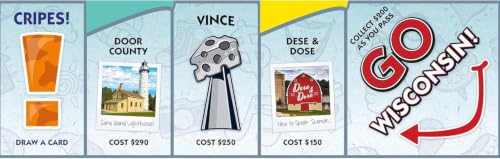Wisconsinopoly juego de mesa temático Universidad de Wisconsin miniatura 6