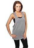 loose tank top damen bedrucken Urban Classics Urban Classics Damen Lurex Loose Sport Tank Top, Silber (Silver 00473), Medium