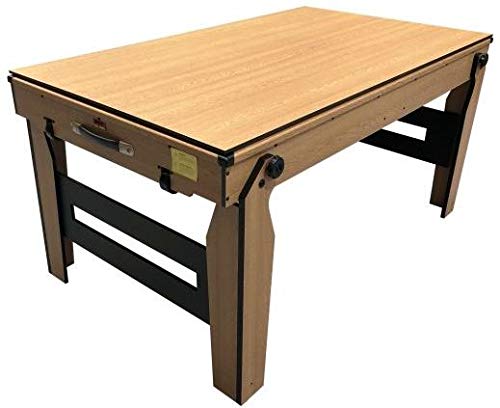 BCE Razor 5ft Rollbarer, Flach Klappbarer Billardtisch – Niedriges Profil-Design – Komplett Montiert – 4-Wege-Radsystem – Mit Wendbarer Tischtennisplatte & Zubehör – Leicht zu Verstauen – Bild 8