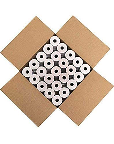 [100 rolls] 57mm thermal paper roll x 15 mtr (57mm Width x 15 mtr Length) Better Quality Paper Roll With 55 GSM Thickness