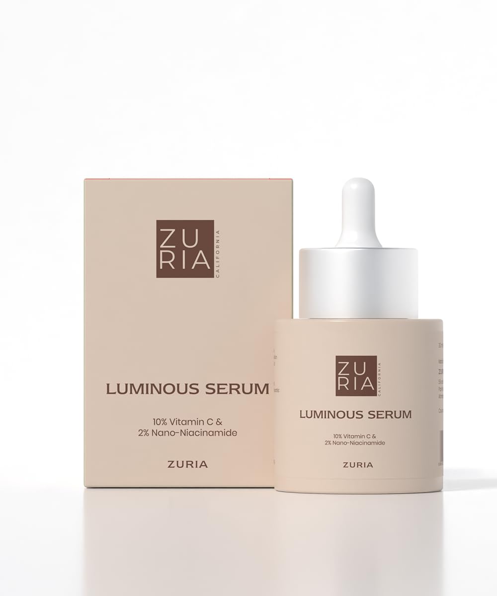 ZURIA Luminous Serum for Men & Women, Nano-Niacinamide+