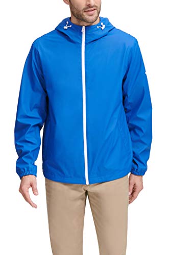 DOCKERS Men's Hooded Waterproof Rain Jacket
