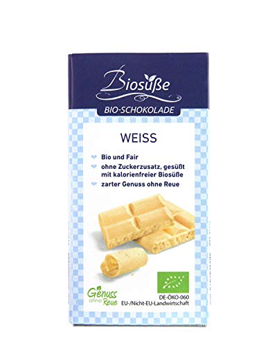 BIOSÜSSE Genuss ohne Reue Schokolade weiß (1 x 40 g) Cover