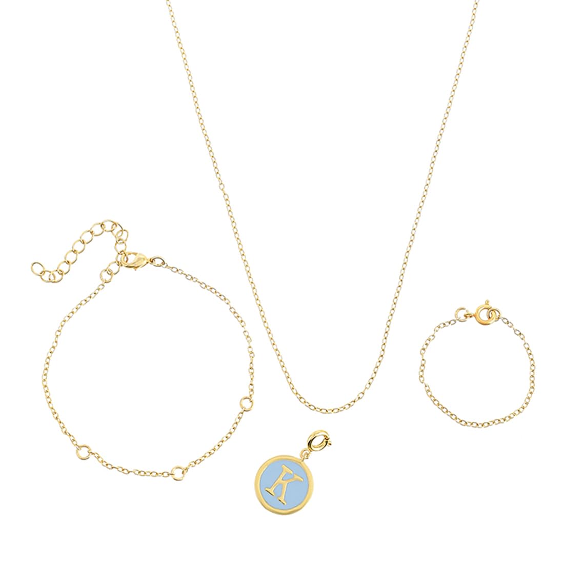 Valentine's Day Collection Alphabet K Blue Enamel Charm|Valentine Gift For Her|Gift For Wome|Gift For Her|