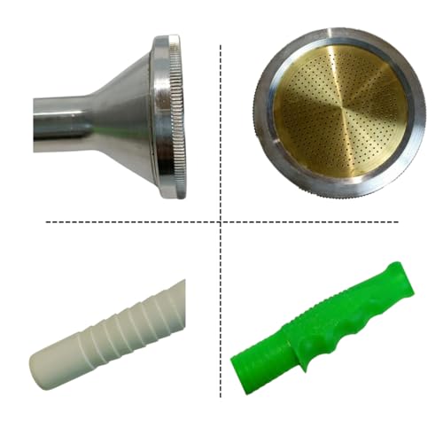 Image of Pushkara Garden Shower (Regular) - Brass Net Nozzle | Fits 1 /2 inch, 3 /4 inch & 1 inch Pipes | Gentle Shower Watering Gun for Plants, Seedlings & Beds