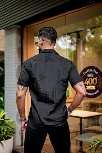Image of IndoPrimo Men's Regular Fit Classic Double Pocket Casual Shirt for Men Full Sleeves - Fighter