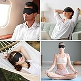 100% Blackout Sleep Mask for Women Men- Laitver Perfect Eye Sleeping Mask for Side Sleeper, Zero Eye Pressure, 3D Cutout Eyeball Movement Friendly, Ultra Soft & Comfortable Blindfold for Travel/Nap - Image 9