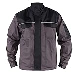 TMG® Herren Arbeitsjacke Bundjacke - leichte Jacke für die Arbeit für Handwerker - grau - 6XL