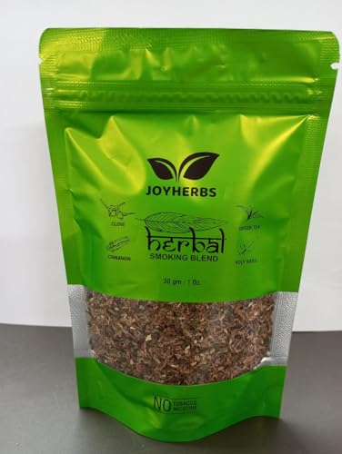 JOYHERBS Organic Herbal Mixture 100% Tobacco Free & Nicotine Free Smoking Blend 30 Gram(1.0 oz)