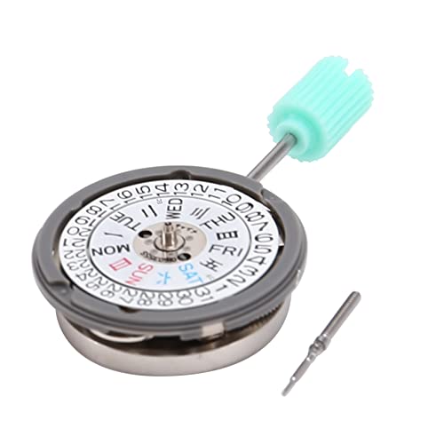 Minghunian NH06A3 CaractèRe Double Calendrier Semaine Mouvement MéCanique MéTal Blanc 21 Diamant Montre Mouvement Accessoires Balancier Cover