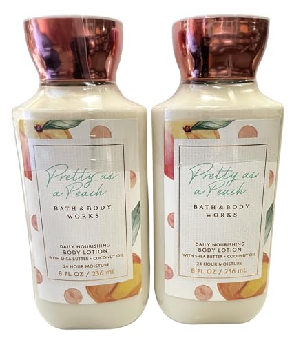 Bath & Body Works Pretty as a Peach Body Lotion 8 Ounces Each Pack of 2