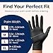 Supmedic Disposable Nitrile Gloves, Chemical Resistant, Powder-Free, Latex-Free, Food Safe, Medical Exam Gloves, Black, X-Large, 100 Pcs