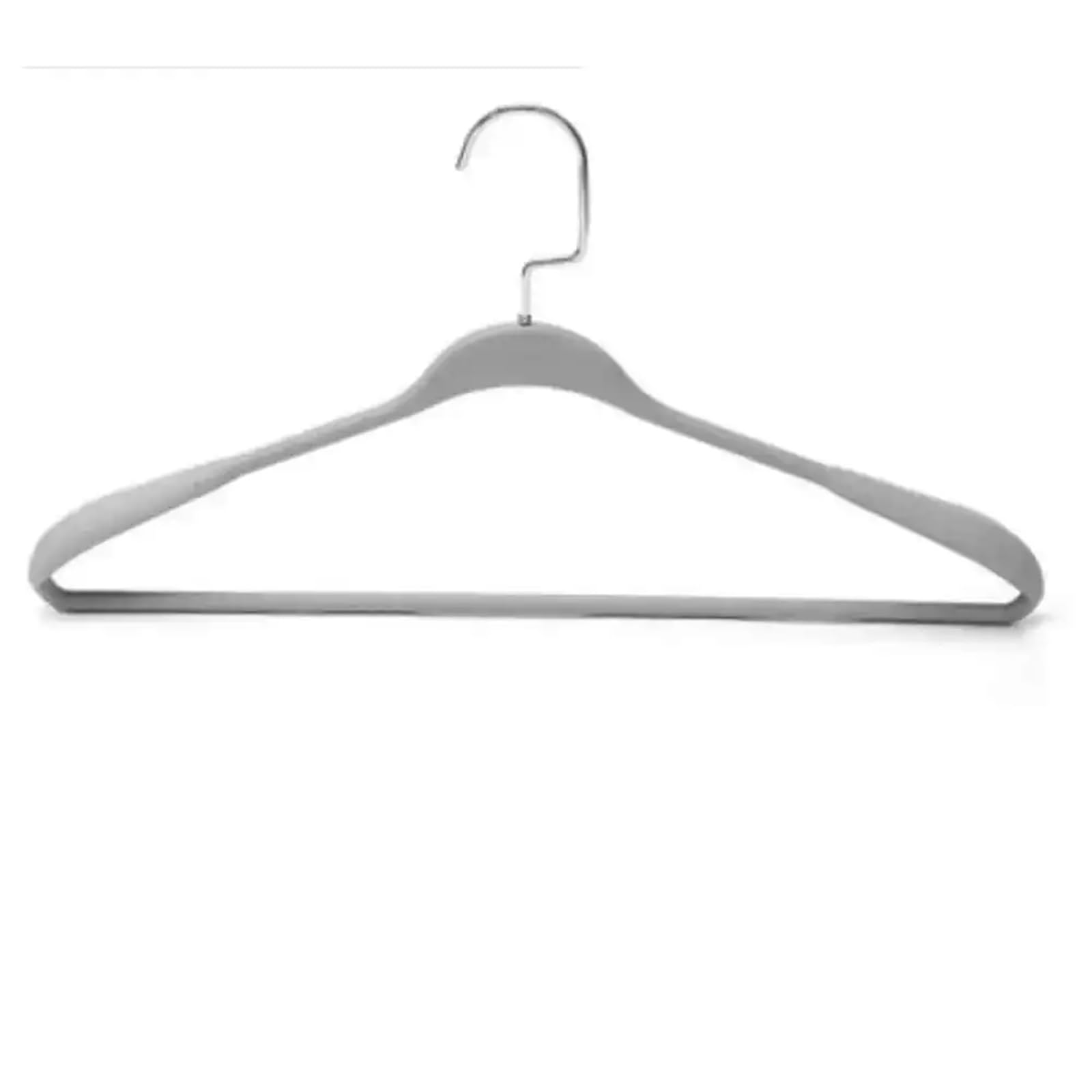 Hangers Flocking Hanger 8PCS For Shelf Organizer Garment Non-slip Hook Suit Without Trace Clothing Display Rack(Grey 8PCS)