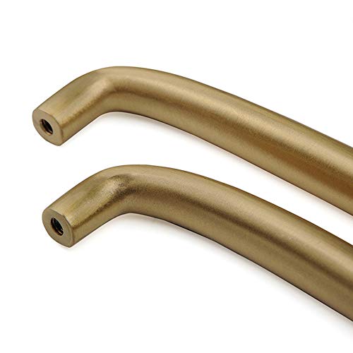 Tirador de puerta de latón macizo dorado para muebles elegantes 7