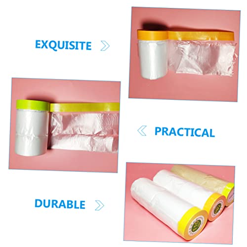 UKCOCO 6 Rolos Papel De Máscara Filme Pré Mascaramento Pintura Automotiva Filme De Máscara Para Pint