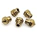 BIQU MK10 M7 0.4mm Extruder Brass Nozzle Print Head for RepRap 1.75mm Filament 3D Printer (Pack of 5pcs)