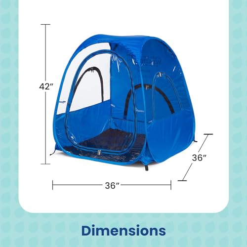 The Original – WeatherPod Deluxe Mini Pod – Pop-up Tent for Kids, Pets – Patented Weather Pod – Highly Water, Wind & Weather Resistant – Full Roof for Extra Shade – Lightweight, Easy Open & Close…