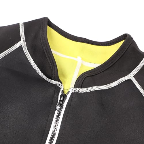 Alomejor Men Long Sleeve Wetsuit, Tight Fitting Elastic Breathable Diving Top with Warmth Preservation, for Fitness Yoga Weight Loss miniatura 1