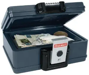 First Alert 2013f .17 Cubic Foot Gray Fire & Water Chest