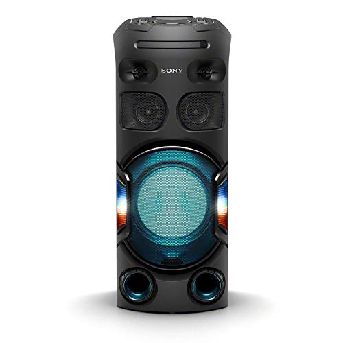 Mini System One Box Torre Sony Muteki MHC-V42D com DVD, Conexão USB, HDMI, Iluminação 180º, Bluetoot