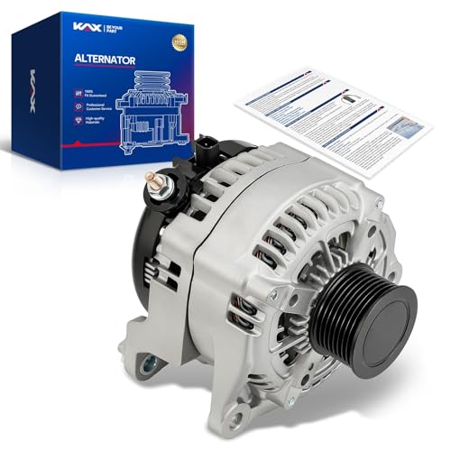 Image of KAX New Alternator Replacement for 2008-2010 F-250 /F-350 /F-450 /F-550 Super Duty 6.4L Dual Alt System; Unit; 200 Amp,12V,CW,S8 Groove Pulley,Replace for 11290N,210-1119
