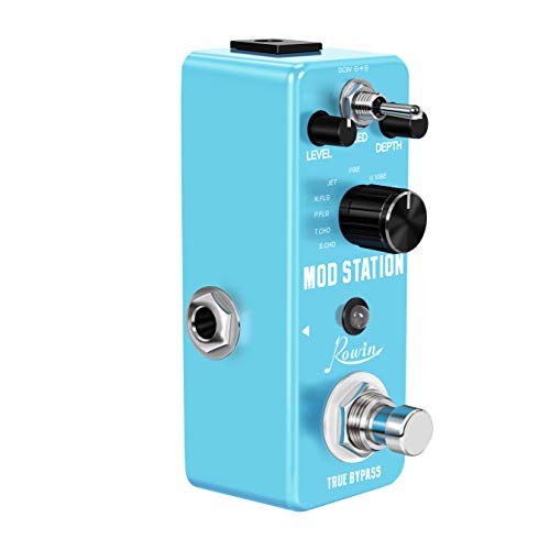 Rowin Mod Station Guitar Pedal Mod Factory Pedal with 11 Effects for Electric Guitar Bass True Bypass LEF-3808 - Image 2