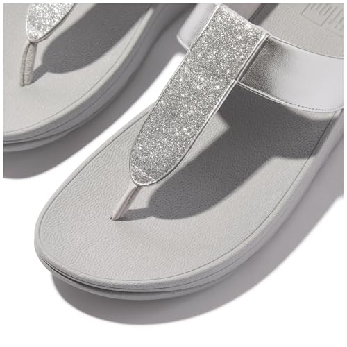 Image of FitFlop Women's FINO Glitterdust Metallic Toe Post Flip Flop Sandal