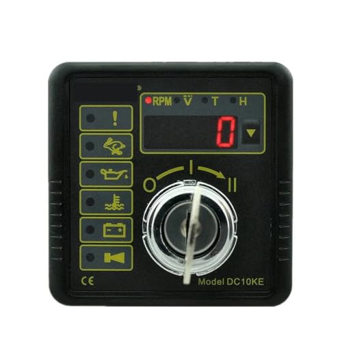 Generador DC10KE y controlador de arranque manual de motor con pantalla de voltios y Hz