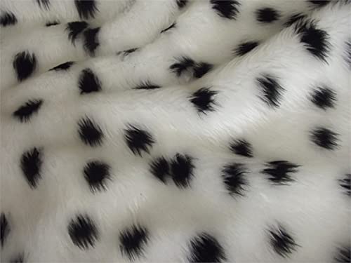 Material Textil de Piel Sintética de Estampado Animal - DALMATIAN - 1Mtr - 150cmx100cm