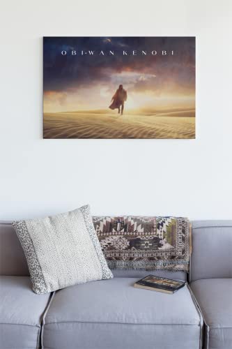 Poster Obi-Wan Kenobi toile Star Wars decoration murale anti pli 90x60cm