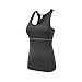 Gym Sport Yoga Kleidung Tops Weste Frauen Sexy Weste Fitness Laufen Enge Weibliche Ärmellose Shirt Quick Dry Fit Tanktop Grau, S. Uniquelove