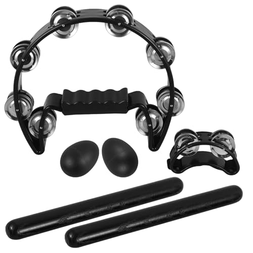 Instrument de percussion débutant : pack éveil musical, shaker et tambourin