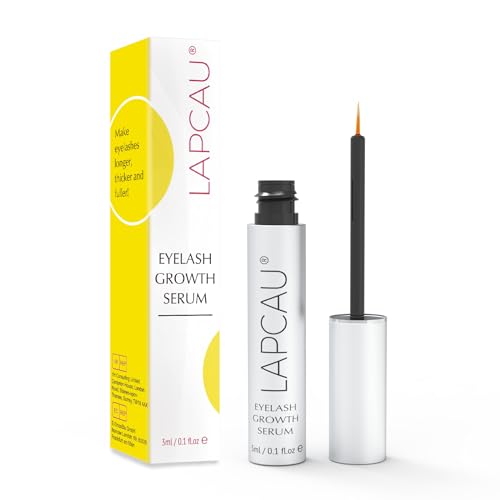Eyelash Growth Serum by LAPCAU Lash Serum for Eyelash & Eyebrow Growth Advanced Eyelash Conditioner for Long Thick Curly Lashes with Myristoyl pentapeptide - 4