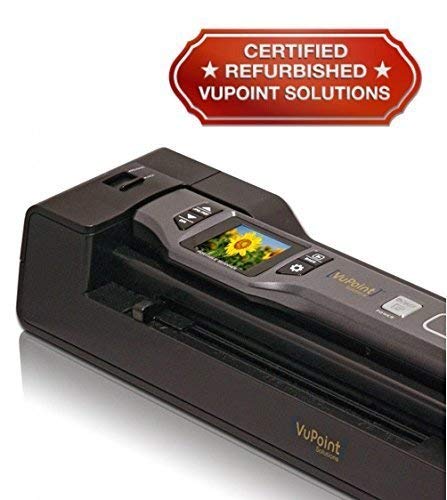 Vupoint ST470 Magic Wand Portable Scanner w/Auto-Feed Docking Station (Purple) (Renewed)