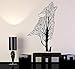 Vinilo extraíble pegatina de pared árbol Lobo cuervo pegatina Animal calcomanía Mural creativo fondo gótico pegatina Mural 42x71cm