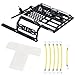 TCRC Aluminum Bed Rack & Spare Tire Carrier & Anti-Skid Plate Board with Colored Reflective Luggage Rope Set for HPI Venture18 Upgrade