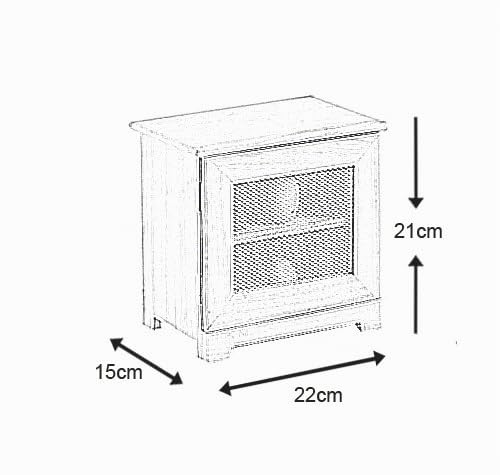 AUBRY GASPARD - Placard 12 Œufs Bois - Porte Grillagée - Contreplaqué Blanc - 22x15x21 cm - Léger 0.60 kg - Livré Monté - Conservation Aliments - Design Pratique