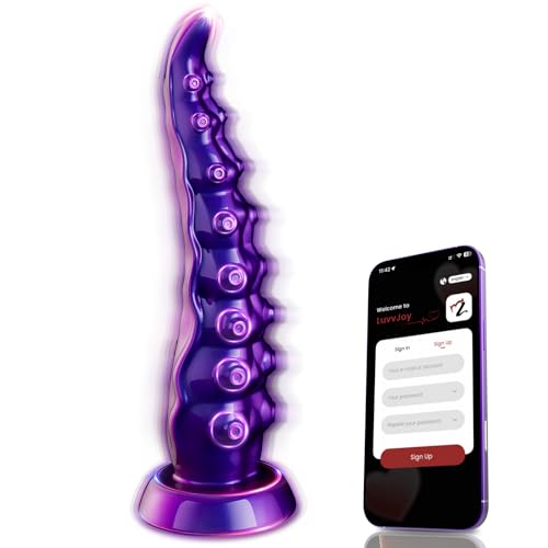 Anal Dildo Vibrator mit 10 Stoßfunktion Heizung Vibration Vibratoren Vibratorensets Analplug Prostata stimulation Sex Spielzeug für die Frau Männer Analdildos Monster Fantasy Knoten Dildo Sex Toy