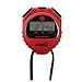 Marathon Adanac 4000 Digital Stopwatch Timer, Red - High Precision Accuracy to 1/100th Seconds - Water, Dust & Shock Resistant - 46” Lanyard Included